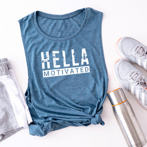 Hella Motivated Women's Muscle Tank - Hella Shirt Co. 