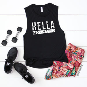 Hella Motivated Women's Muscle Tank - Hella Shirt Co. 