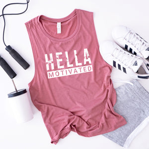 Hella Motivated Women's Muscle Tank - Hella Shirt Co. 